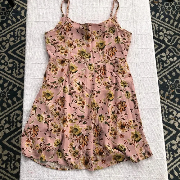 Sanctuary Anthropologie Floral Mini Dress Indie Sleaze Y2K Grunge Distressed - Picture 5 of 9